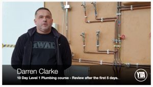 Darren Clarke plumbing course review screenshot
